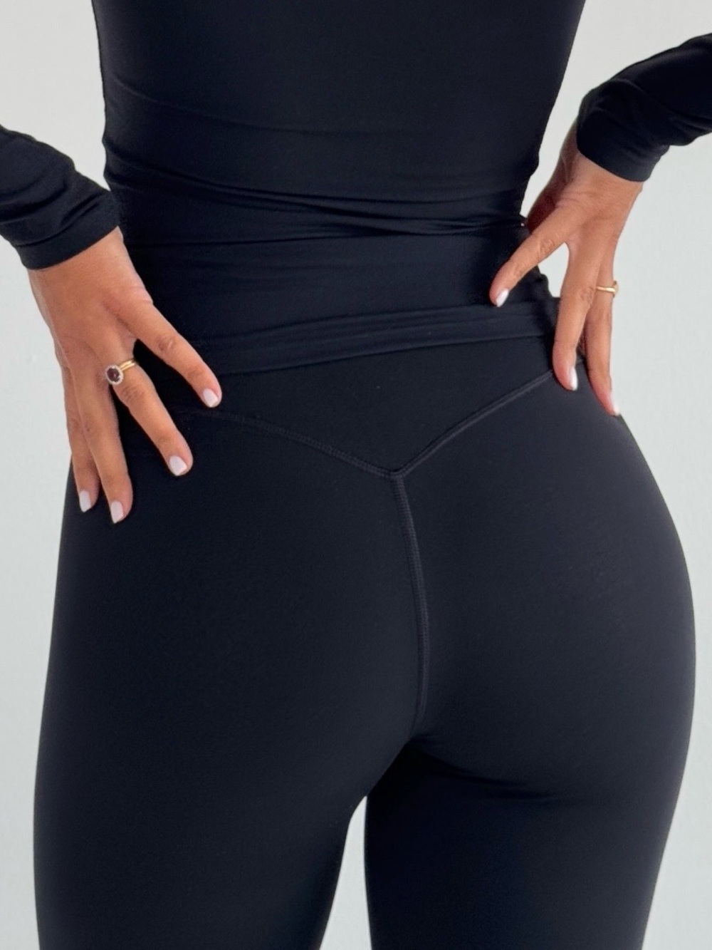 WRE London Black Scrunch Leggings Push Up Seamless High Rise XS